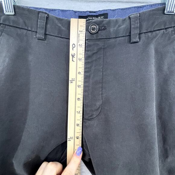 Banana Republic Gray Fulton Skinny Chino Pants Casual‎ Work Men's 30x30 - Picture 9 of 12